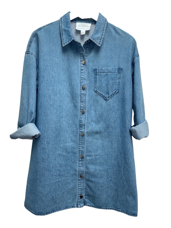 Anthropologie Dresses & Skirts - Mare Mare x Anthropologie Blue Denim Button-Up Shirt dress Medium